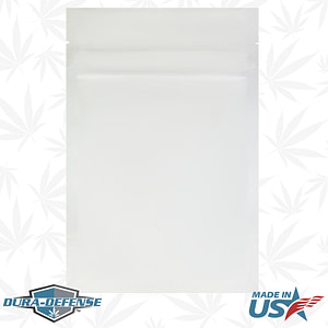 Dura-Defense Cannabis Pouch 5” W x 8” H x 2.75” G Stand Up, Bottom Gusset, Half Ounce