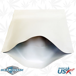 Dura-Defense Cannabis Pouch 5” W x 8” H x 2.75” G Stand Up, Bottom Gusset, Half Ounce